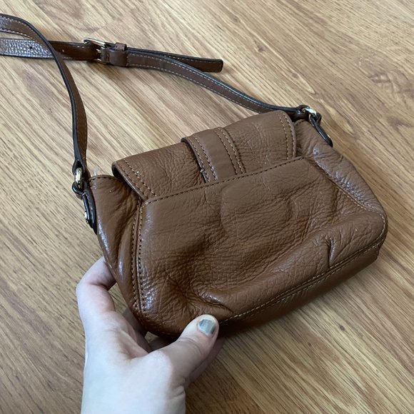 Michael Kors Small Gold Buckle Crossbody Purse - Picture 6 of 12